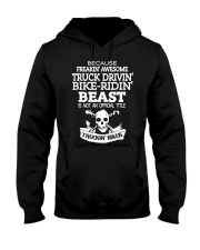 Trucker Biker Hooded Sweatshirt tile