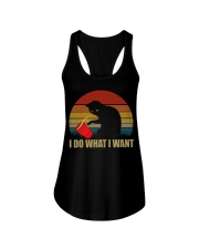 I Do What I Want Ladies Flowy Tank tile