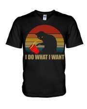 I Do What I Want V-Neck T-Shirt tile