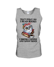 I Read Books - I Drink Coffee And I Know Things Unisex Tank tile