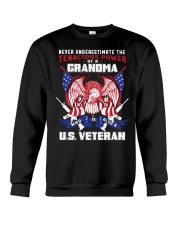 Grandma Us Veteran Crewneck Sweatshirt tile