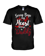 My Heart Belongs To Daddy V-Neck T-Shirt tile