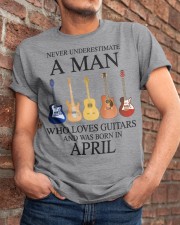 A Man Who Loves Guitar And Was Born In April Classic T-Shirt apparel-classic-tshirt-lifestyle-26