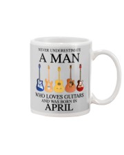 A Man Who Loves Guitar And Was Born In April Mug tile