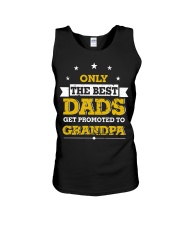 Best Dads Get Promoted To Grandpa Unisex Tank tile