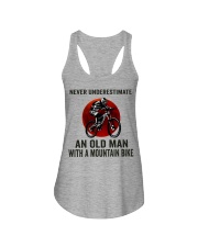 An Old Man With A Mountain Bike Ladies Flowy Tank tile