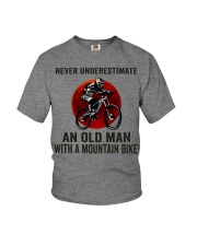 An Old Man With A Mountain Bike Youth T-Shirt tile