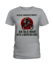 An Old Man With A Mountain Bike Ladies T-Shirt tile