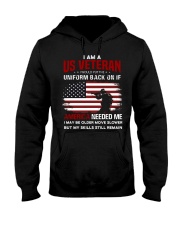 I Am A Us Veteran Design Hooded Sweatshirt front