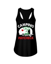 Camping Ate My Paycheck Ladies Flowy Tank tile