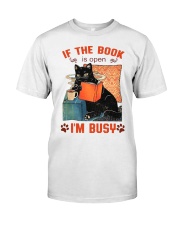If The Book Is Open - I'm Busy Premium Fit Mens Tee tile