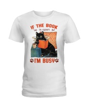 If The Book Is Open - I'm Busy Ladies T-Shirt front
