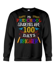 My Preschool Student Are 100 Days Birghter Crewneck Sweatshirt tile