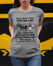 A Girl Who Really Loved Elephants And Wine Ladies T-Shirt apparel-ladies-t-shirt-lifestyle-04