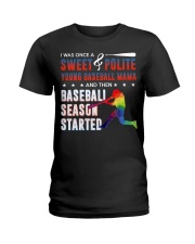 And Then Baseball Season Started Ladies T-Shirt front