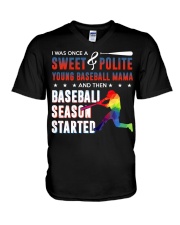 And Then Baseball Season Started V-Neck T-Shirt tile