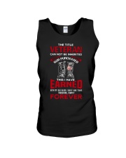 Earned The Title Veteran Forever Unisex Tank tile