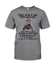 A Girl Really Loved Riding And Tattoos Classic T-Shirt tile