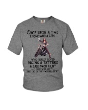 A Girl Really Loved Riding And Tattoos Youth T-Shirt tile