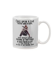A Girl Really Loved Riding And Tattoos Mug tile