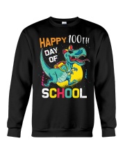 Dinosaur Happy 100 Days Of School Crewneck Sweatshirt tile