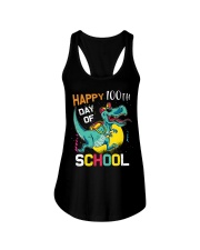 Dinosaur Happy 100 Days Of School Ladies Flowy Tank tile