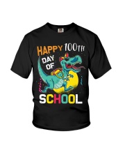 Dinosaur Happy 100 Days Of School Youth T-Shirt tile