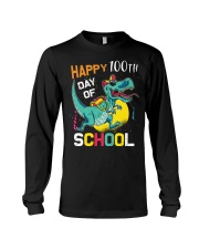 Dinosaur Happy 100 Days Of School Long Sleeve Tee tile
