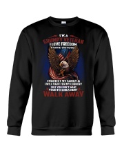 Grumpy Veteran I Love Freedom Crewneck Sweatshirt tile