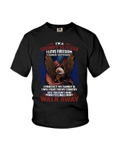 Grumpy Veteran I Love Freedom Youth T-Shirt tile