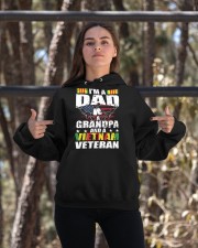 Dad Grandpa And Vietnam Veteran Hooded Sweatshirt apparel-hooded-sweatshirt-lifestyle-05