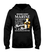 Marine Mom Hooded Sweatshirt front