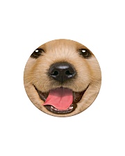 Big Face Golden Retriever Circle Magnet thumbnail