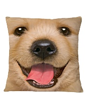 Big Face Golden Retriever Square Pillowcase thumbnail