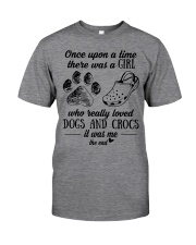 A Girl Who Really Loved Dogs And Crocs Classic T-Shirt tile