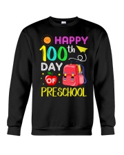 Happy 100th Day Of Preschool Crewneck Sweatshirt tile