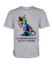 Be A Unicornasaurus Rex In A Field Of Unicorns V-Neck T-Shirt tile