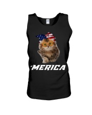 Cat Merica Unisex Tank tile