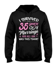 I Survived 35 Years Of Marriage Hooded Sweatshirt tile