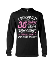 I Survived 35 Years Of Marriage Long Sleeve Tee tile