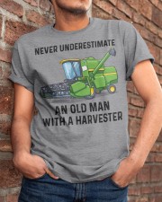 Never Underestimate An Old Man With A Harvester Classic T-Shirt apparel-classic-tshirt-lifestyle-26
