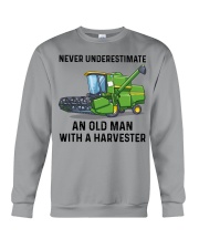 Never Underestimate An Old Man With A Harvester Crewneck Sweatshirt tile