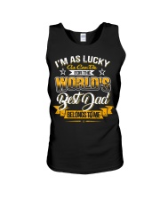 Best Dad Belongs To Me Unisex Tank tile