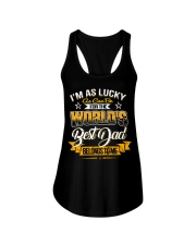 Best Dad Belongs To Me Ladies Flowy Tank tile