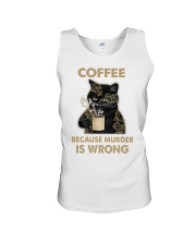 Coffee - Because Murder Is Wrong Unisex Tank tile