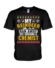 I Become A Chemist Ugly Christmas V-Neck T-Shirt tile