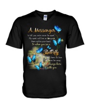 Butterfly V-Neck T-Shirt tile