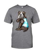 Bulldog - I Love Dad Classic T-Shirt front