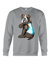 Bulldog - I Love Dad Crewneck Sweatshirt tile