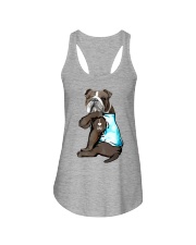 Bulldog - I Love Dad Ladies Flowy Tank tile